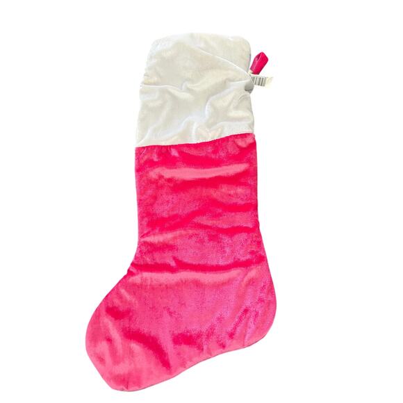 NWOT Dan Dee Collector's Choice Lil' Brat Christmas Stocking Girl Pink/White 19" - Picture 2 of 4